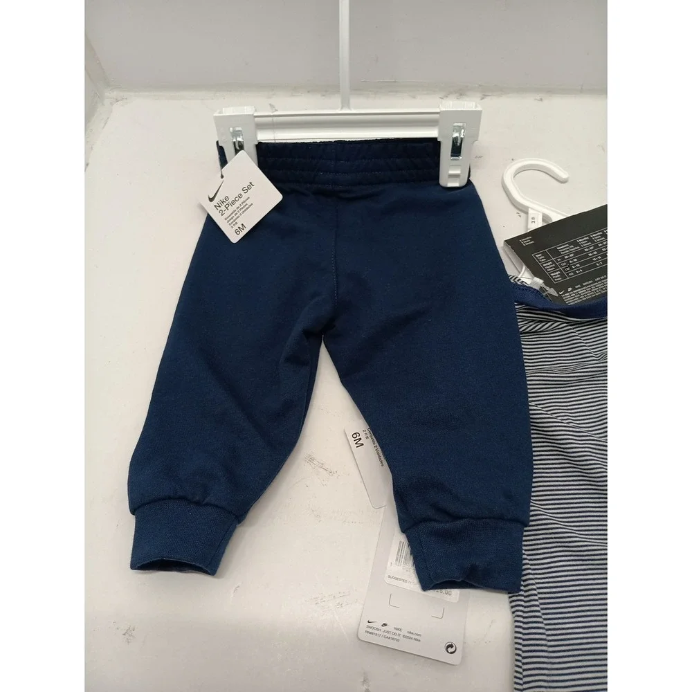 Nike Short Sleeve Set 2-Piece Midnight Navy, Size 6M Brand New With Tags